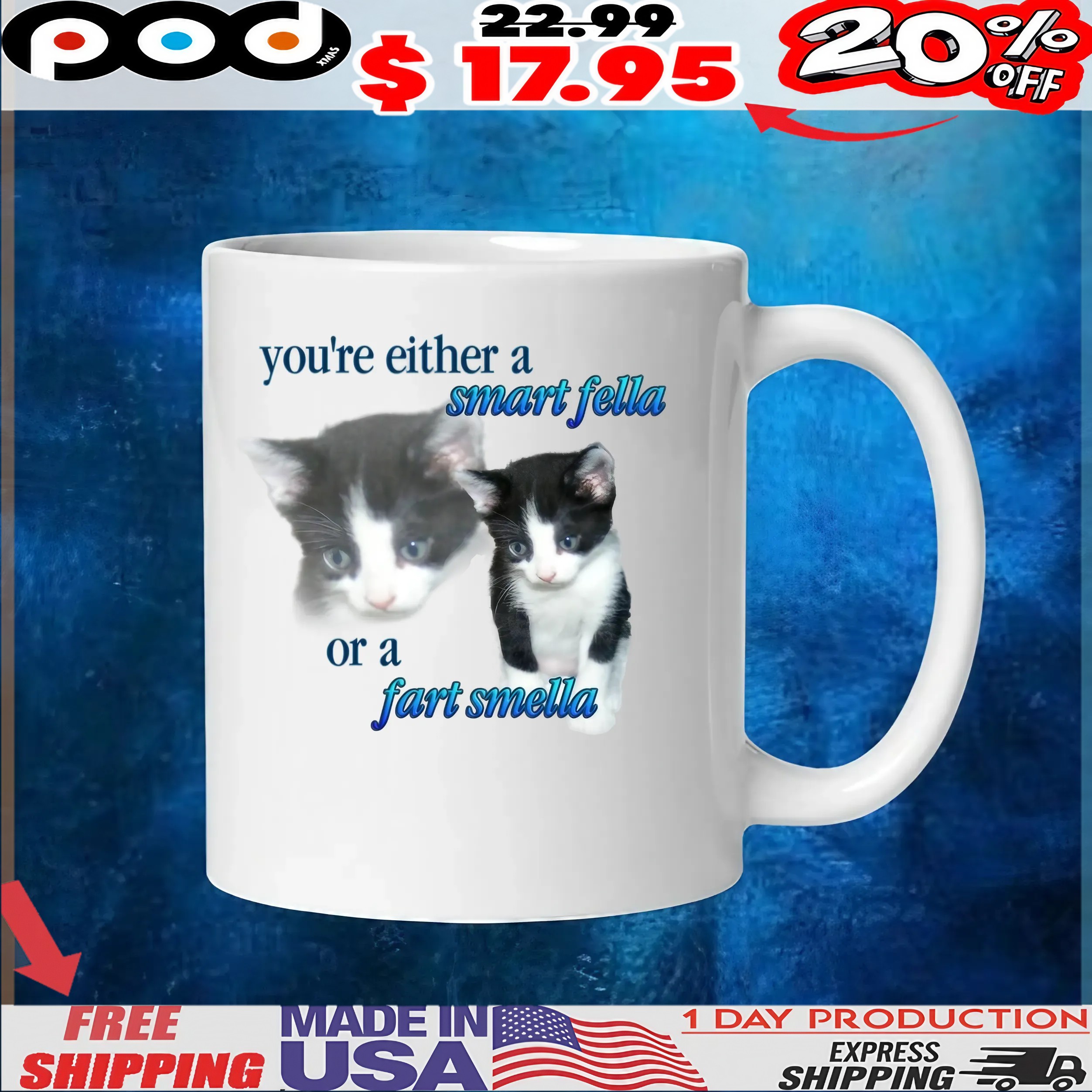 You're Either A Smart Fella Or A Fart Smella Cat Meme T Shirt You're Either A Smart Fella Or A Fart Smella Cat Meme T Shirt