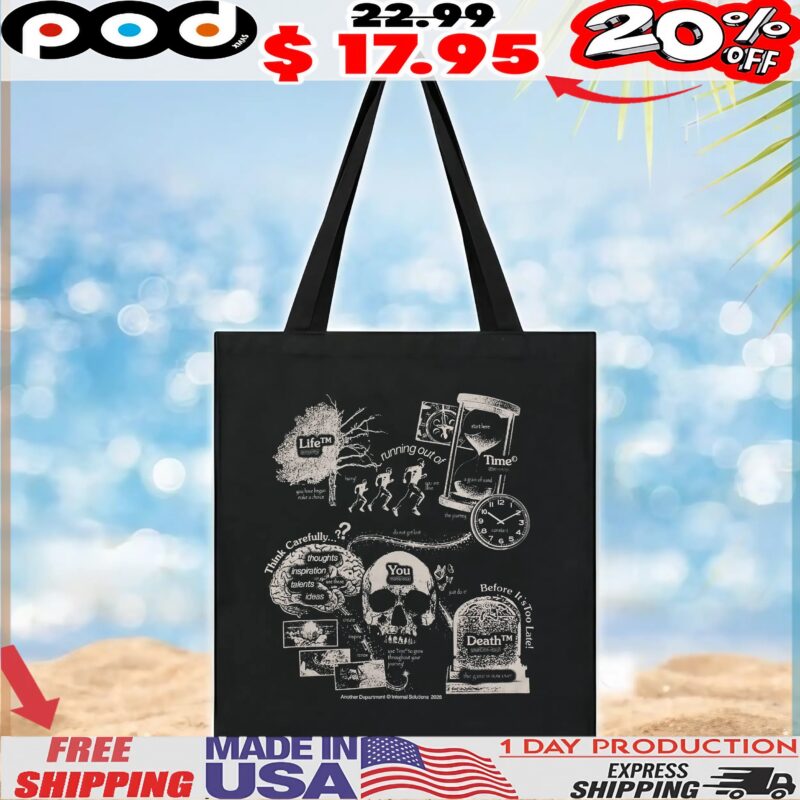 Skull Life Time Death Philosophy Graphic T Shirt
