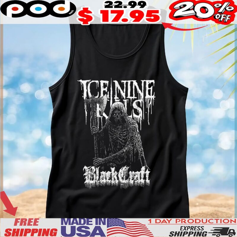 Ice Nine Kills X Blackcraft Decayed Reaper Horror T Shirt