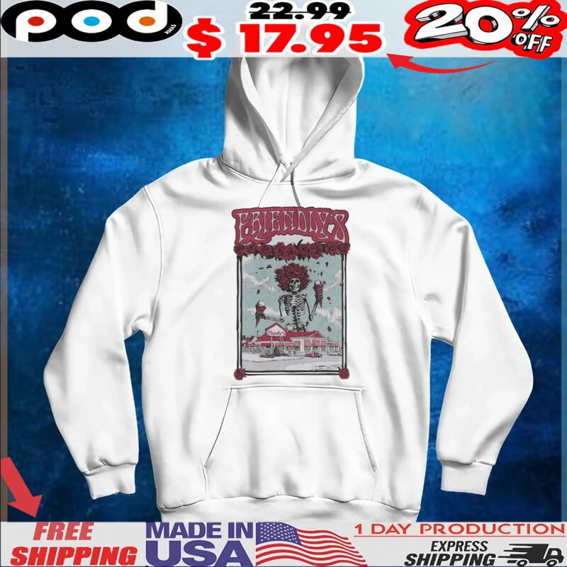Skeleton Friendly's Rode the Fribble wave to a Strawberry Sun T Shirt