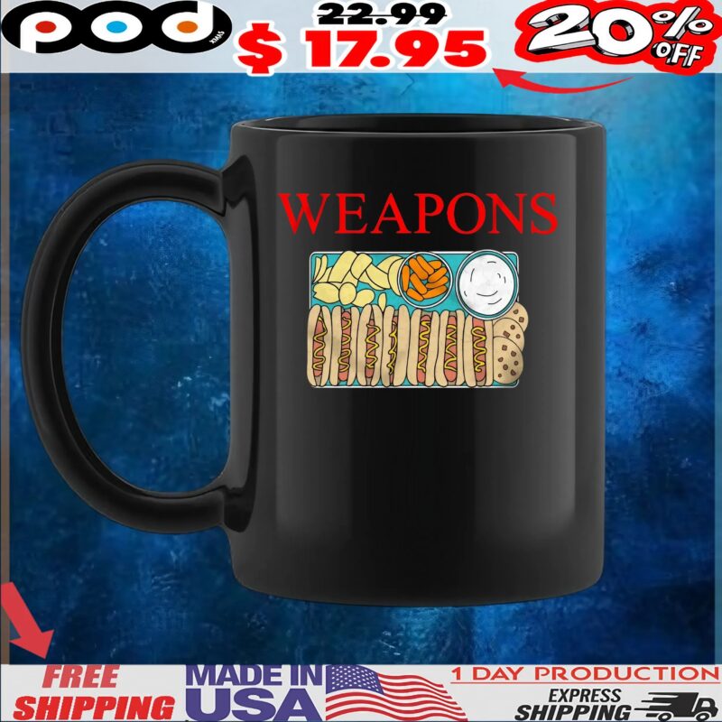 Weapons Hot Dog French Fries Fast Food T Shirt