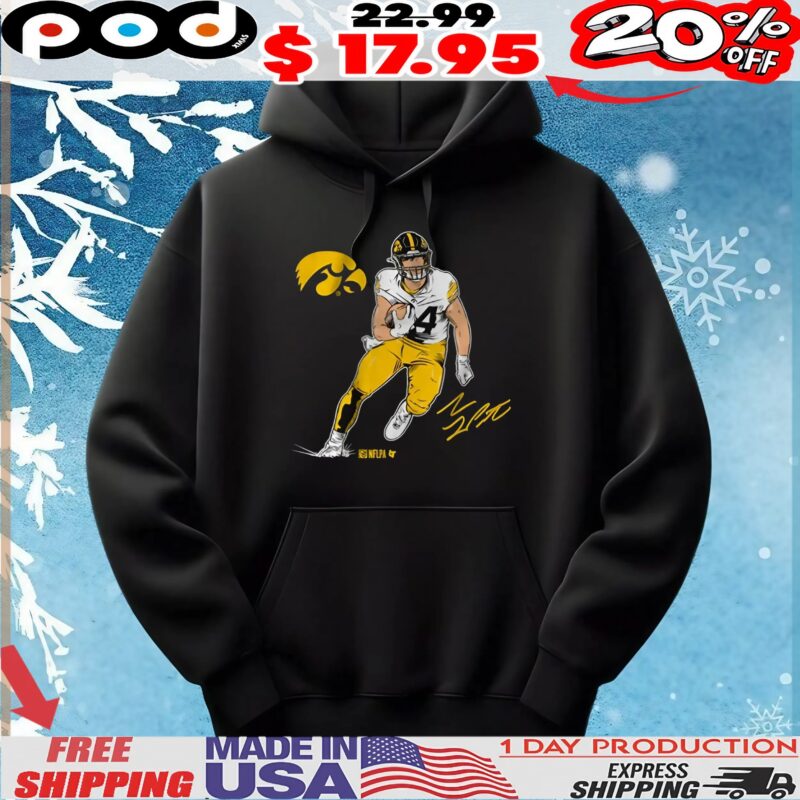 Iowa Football Sam LaPorta Superstar Signature Logo T Shirt