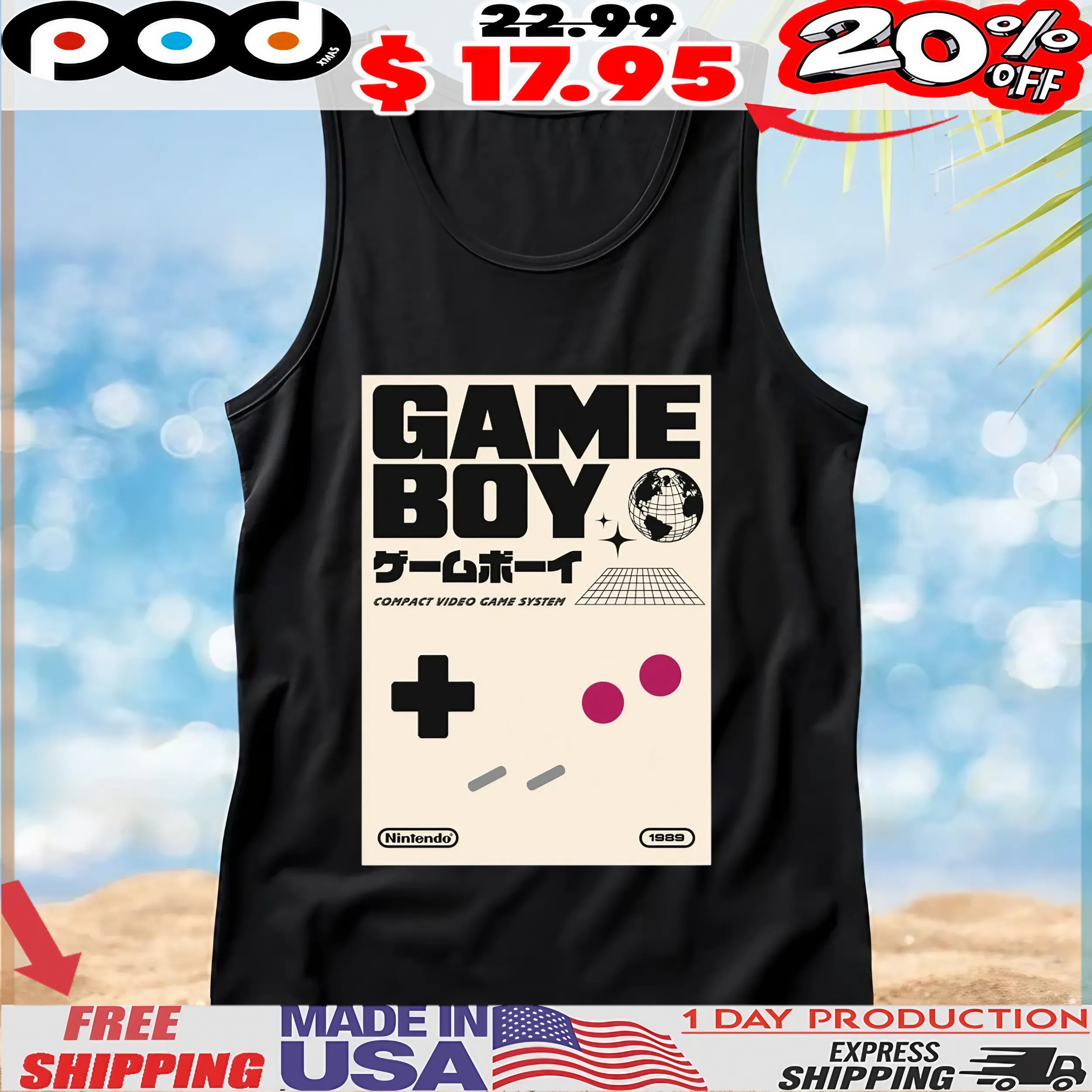 Game Boy Compact Video Game System T Shirt