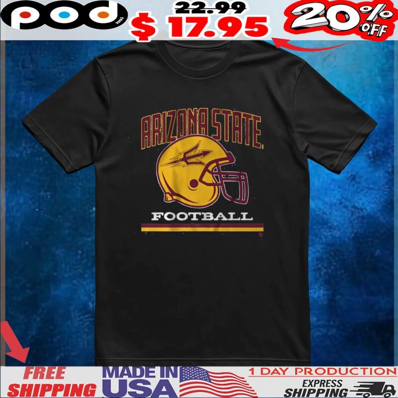 Arizona State Football Vintage Helmet T Shirt