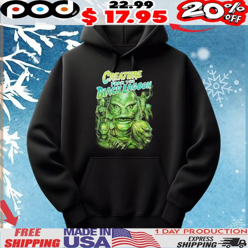 Rock Rebel Universal Monsters Creature From The Black Lagoon Vintage Bootleg Style T Shirt