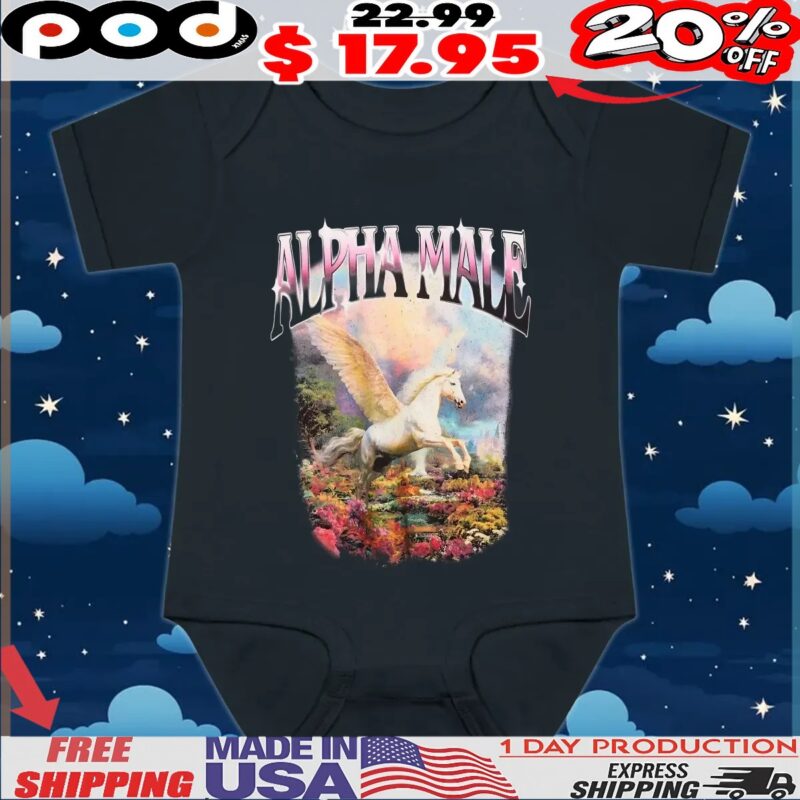 Alpha Male Unicorn Art vintage bootleg style T Shirt