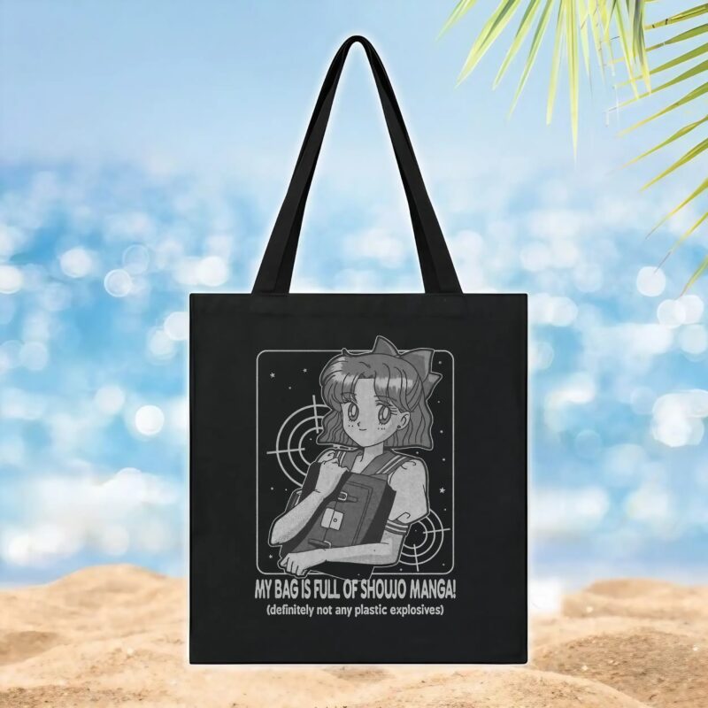 Usagi Tsukino Sailor Moon MY BAG IS FULL OF SHOUJO MANGA definitely not any plastic explosives T Shirt