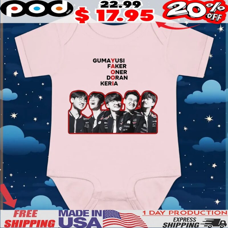 T1 Gumayusi Faker Oner Doran Keria T Shirt