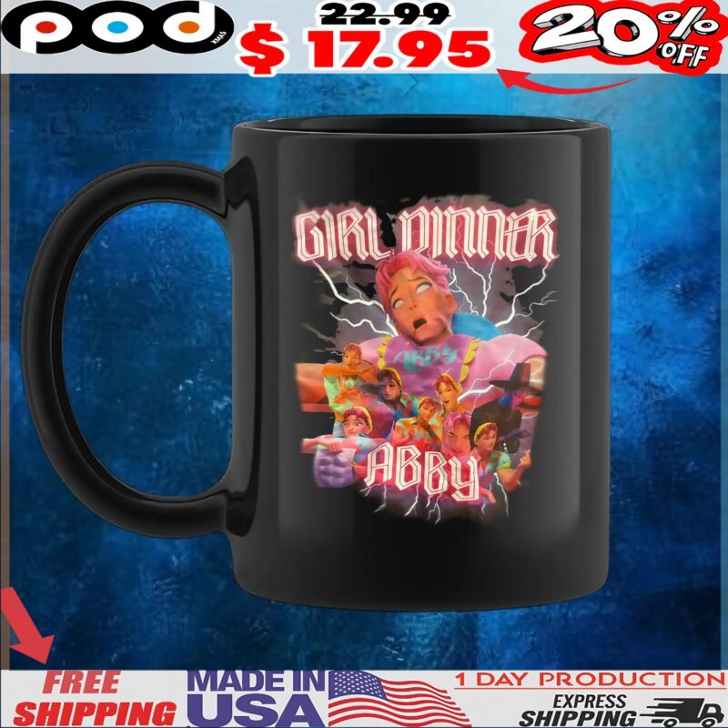 Girl Dinner Abby Saja Vintage Bootleg Style T Shirt