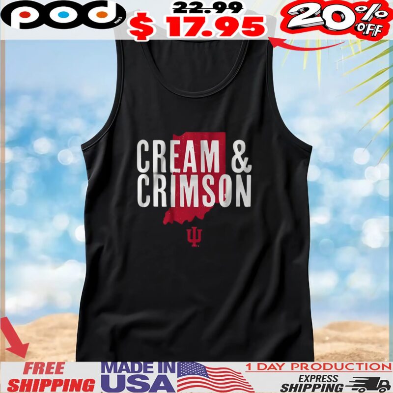 Cream and Crimson Indiana Hoosiers Hometown T Shirt