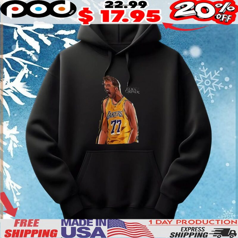 Luka Dončić Was Seen Wearing The 77 New Lakers Luka T Shirt