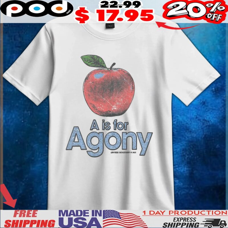A Is For Agony Apple Vintage Style T Shirt