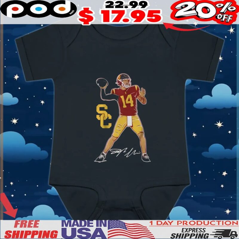 USC Football Jayden Maiava Superstar Pose Signature T Shirt