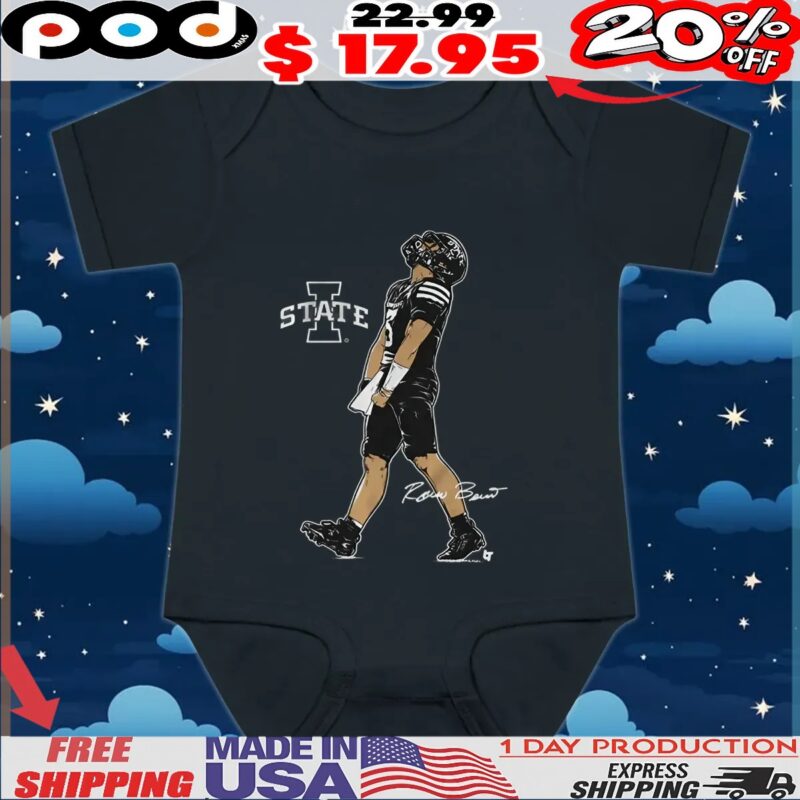 Iowa State Football Rocco Becht Superstar Pose Signature T Shirt