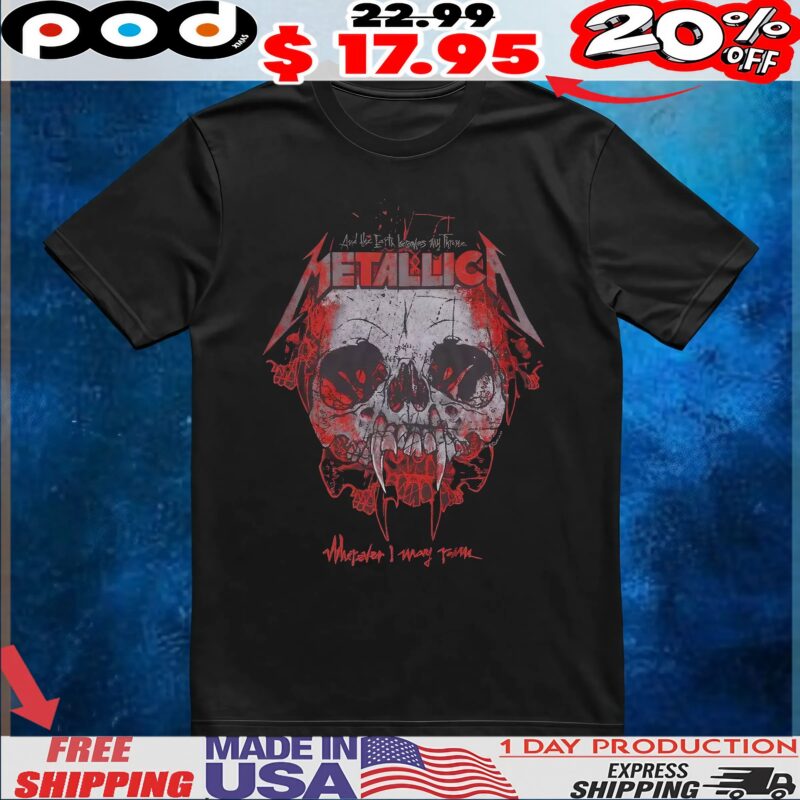 And the Earth bears My Throne Metallica And the Earth bears My Throne Skull T Shirt