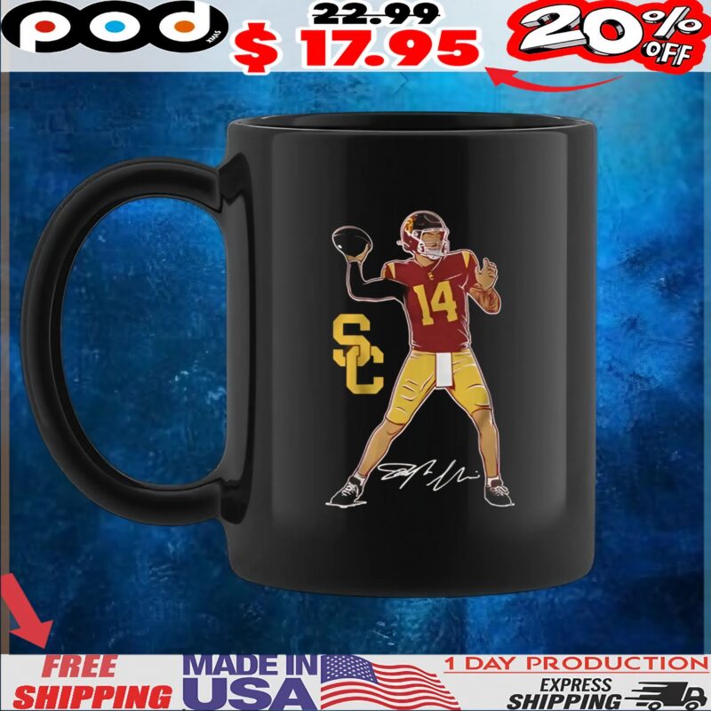 USC Football Jayden Maiava Superstar Pose Signature T Shirt