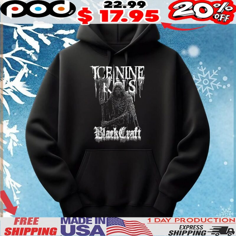 Ice Nine Kills X Blackcraft Decayed Reaper Horror T Shirt