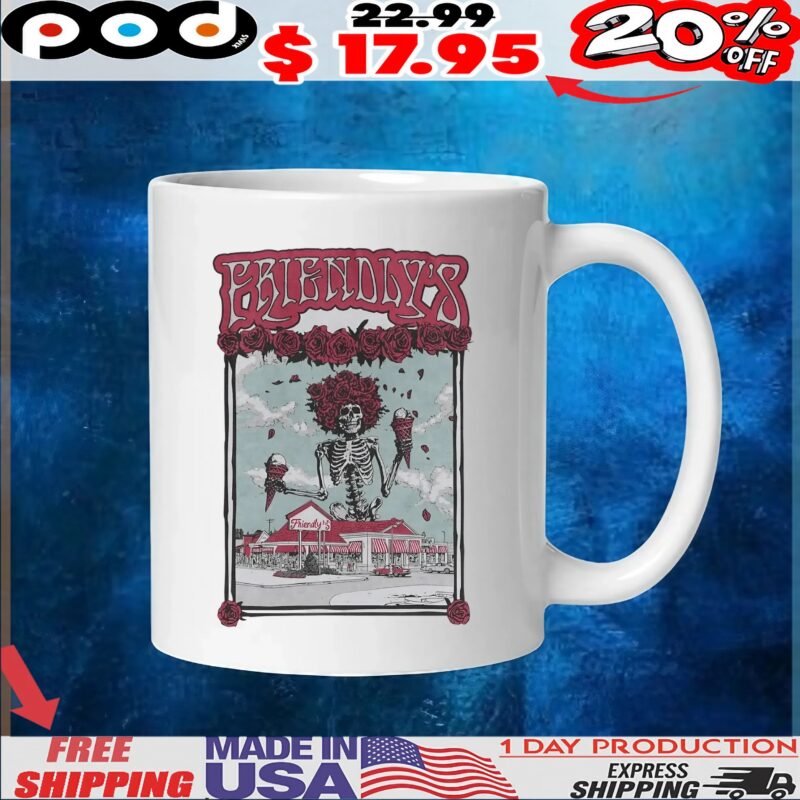 Skeleton Friendly's Rode the Fribble wave to a Strawberry Sun T Shirt