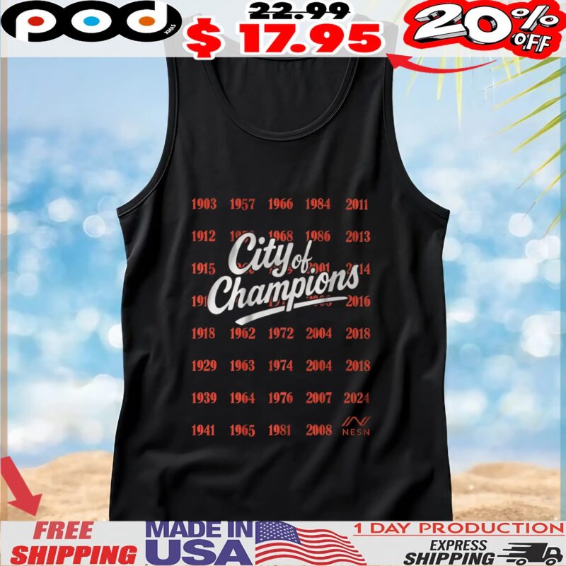 NESN City Of Champions Years T Shirt
