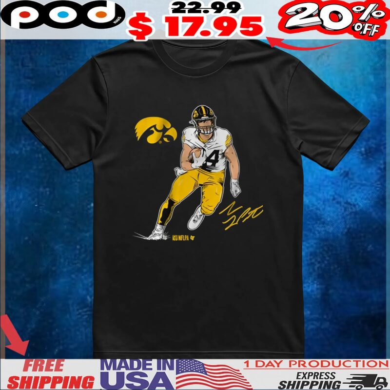 Iowa Football Sam LaPorta Superstar Signature Logo T Shirt