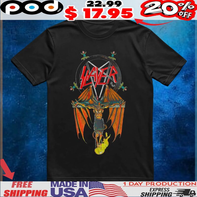 Slayer Crucified Demon T Shirt