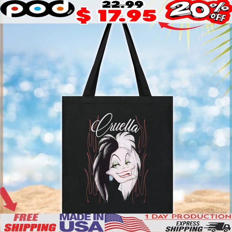 Disney Cruella De Vil Flames T Shirt