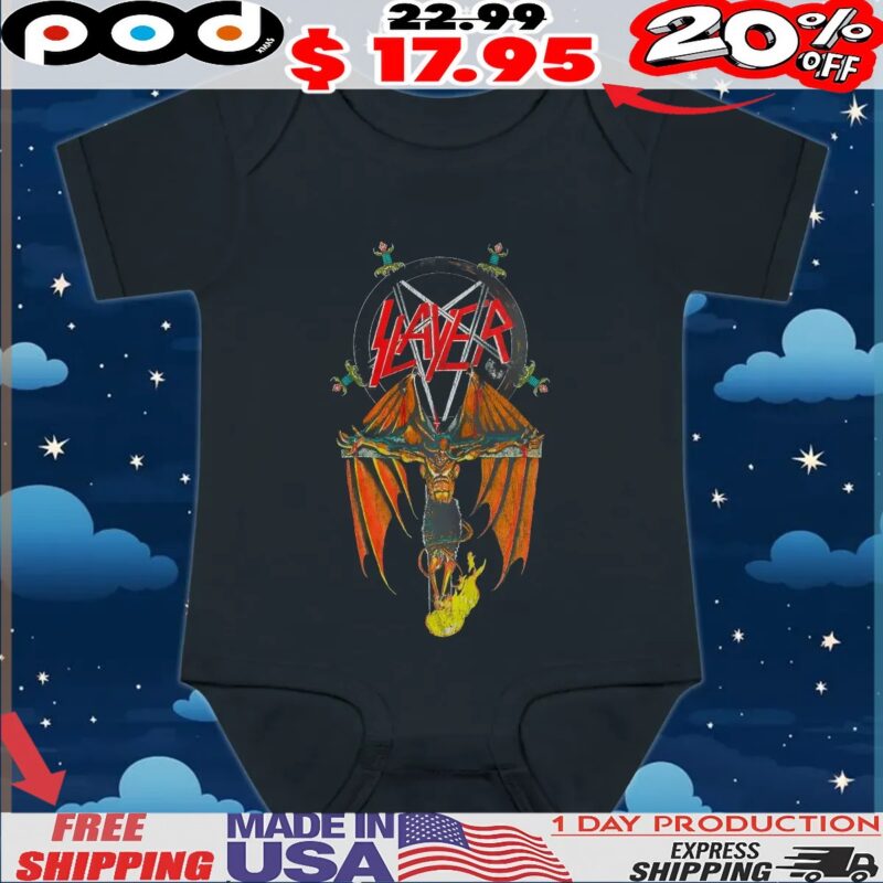 Slayer Crucified Demon T Shirt