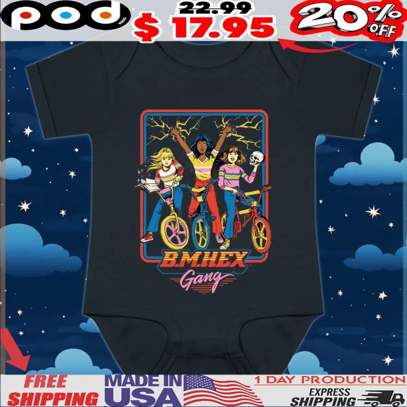B M Hex Gang Halloween Graphic T Shirt