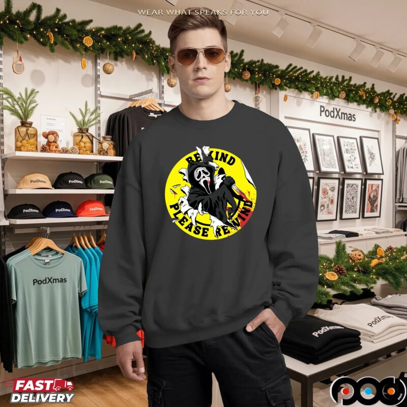 Ghostface Video Store Psa Baseball Halloween T Shirt