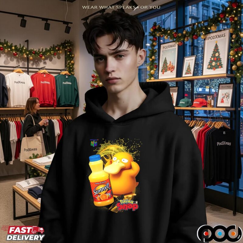Psyduck Pokémon Snap SunnyD Gamer Mashup T Shirt