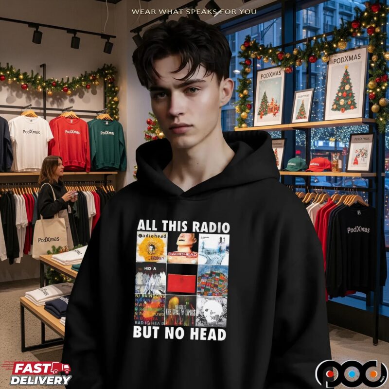 Radiohead All This Radio But No Head Collage T Shirt