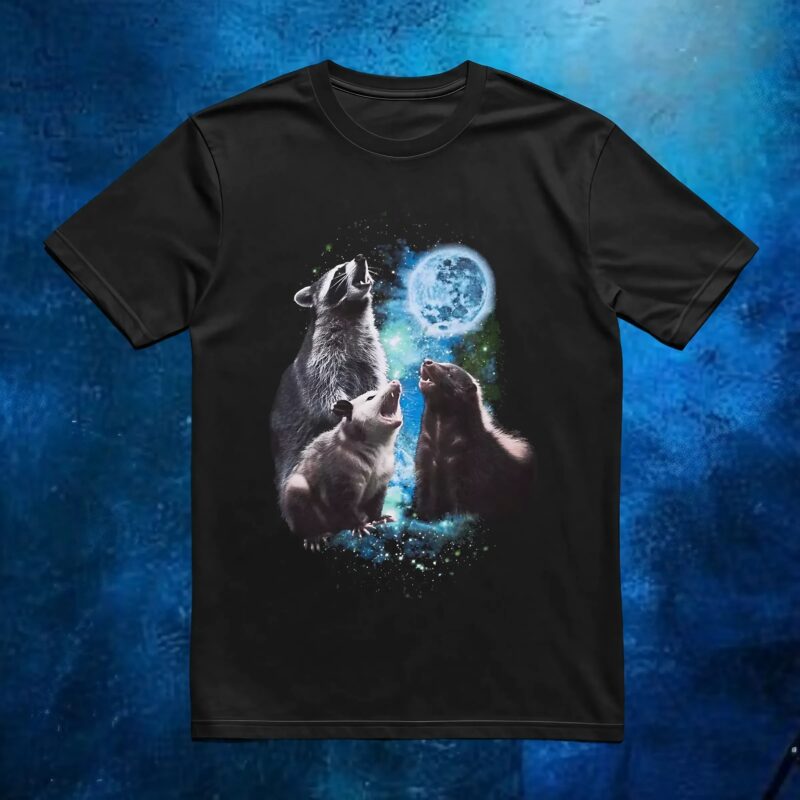 Howling Trash Friends Vintage Bootleg Style T Shirt