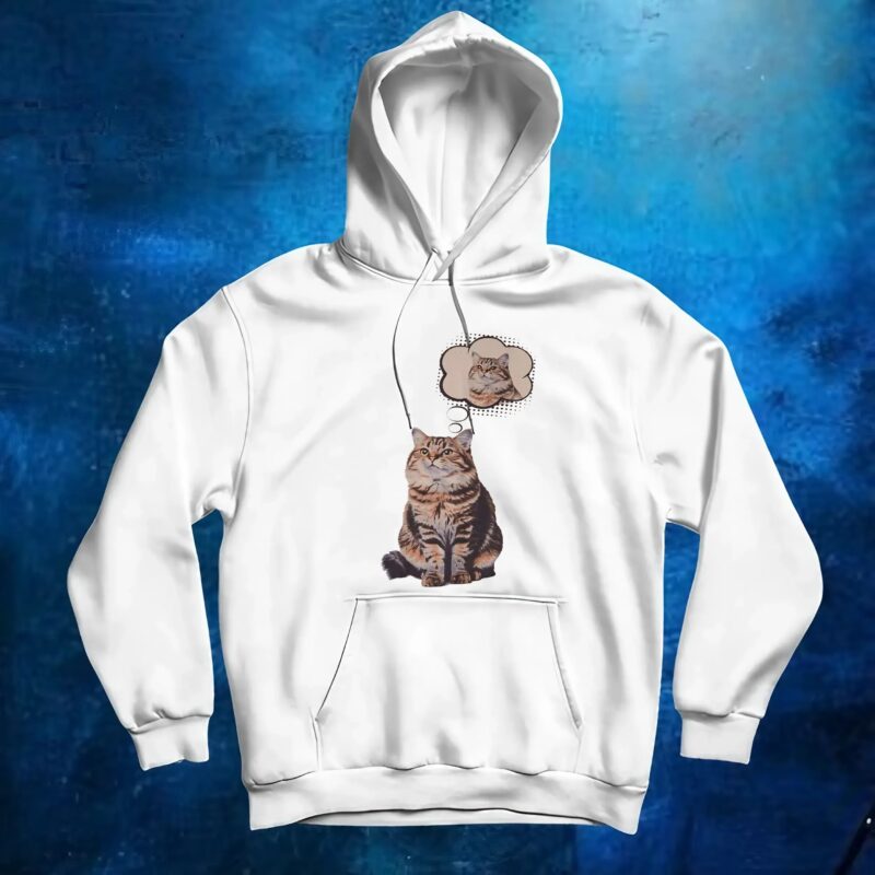 Cat Thinking About Cat T Shirt