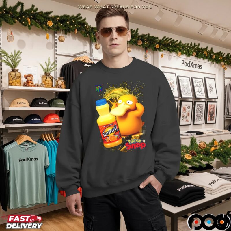 Psyduck Pokémon Snap SunnyD Gamer Mashup T Shirt