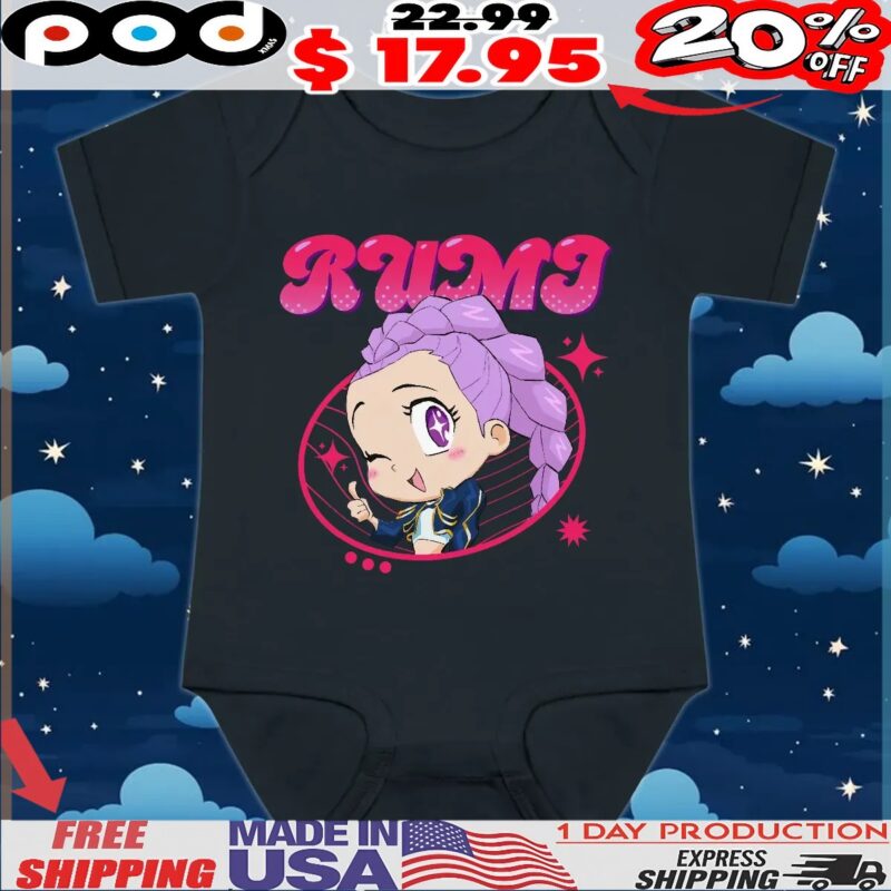 KPop Demon Hunters Rumi Chibi Graphic T Shirt KPop Demon Hunters Rumi Chibi Graphic T Shirt