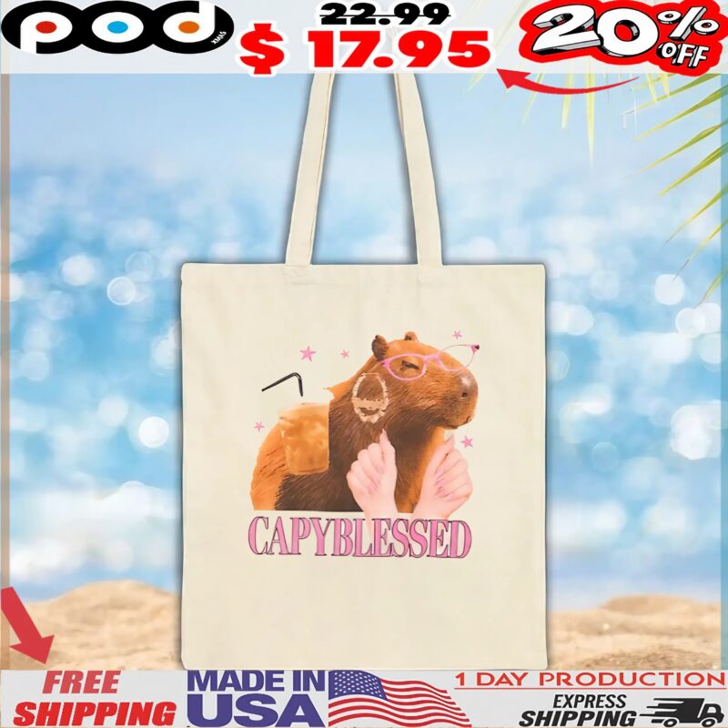 Capybara Blessed Cute T Shirt