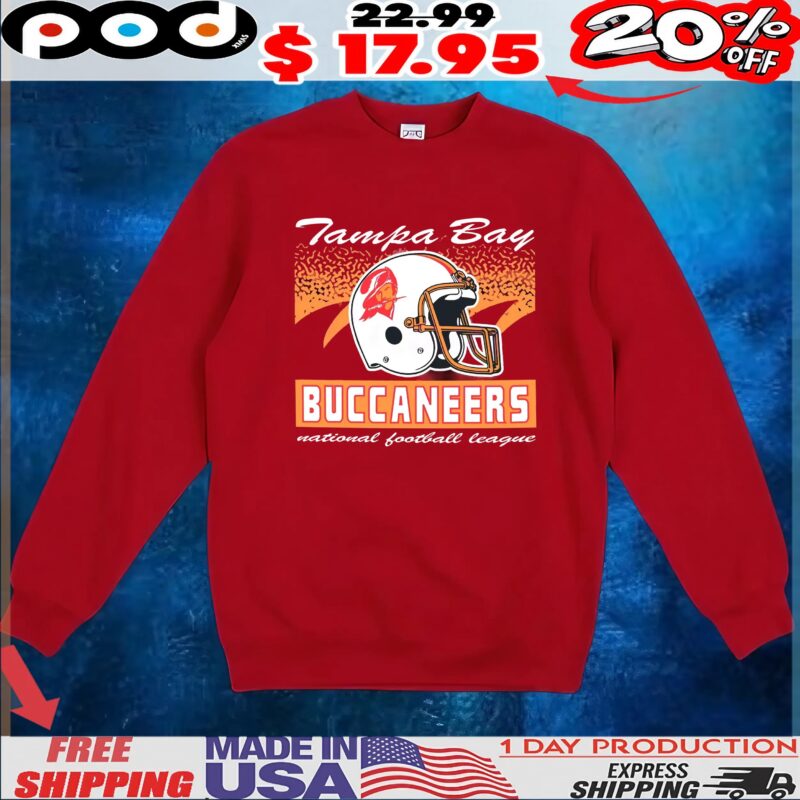 Tampa Bay Buccaneers Historic Waver Football Helmet Team National Football League T Shirt Tampa Bay Buccaneers Historic Waver Football Helmet Team National Football League T Shirt