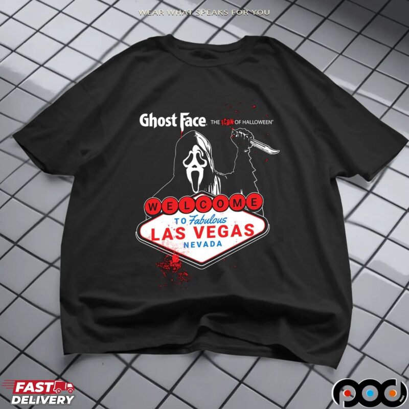 Ghostface The Icon Of Halloween Welcome To Fabulous Las Vegas Nevada Anniversary Event T Shirt