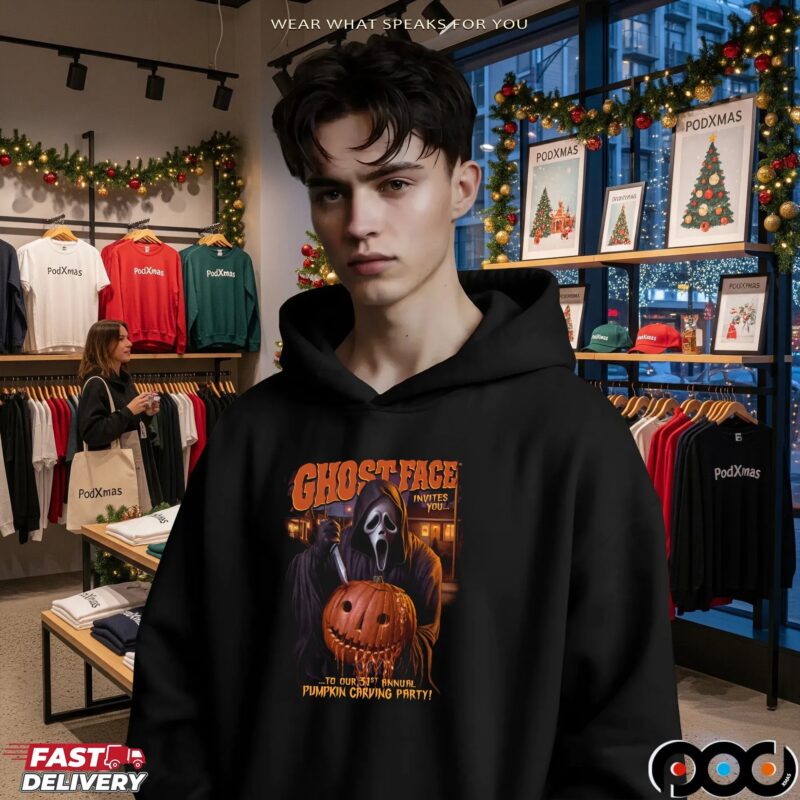 Ghostface Invites You To Our 31st Annual Pumpkin Carving Halloween Party T Shirt