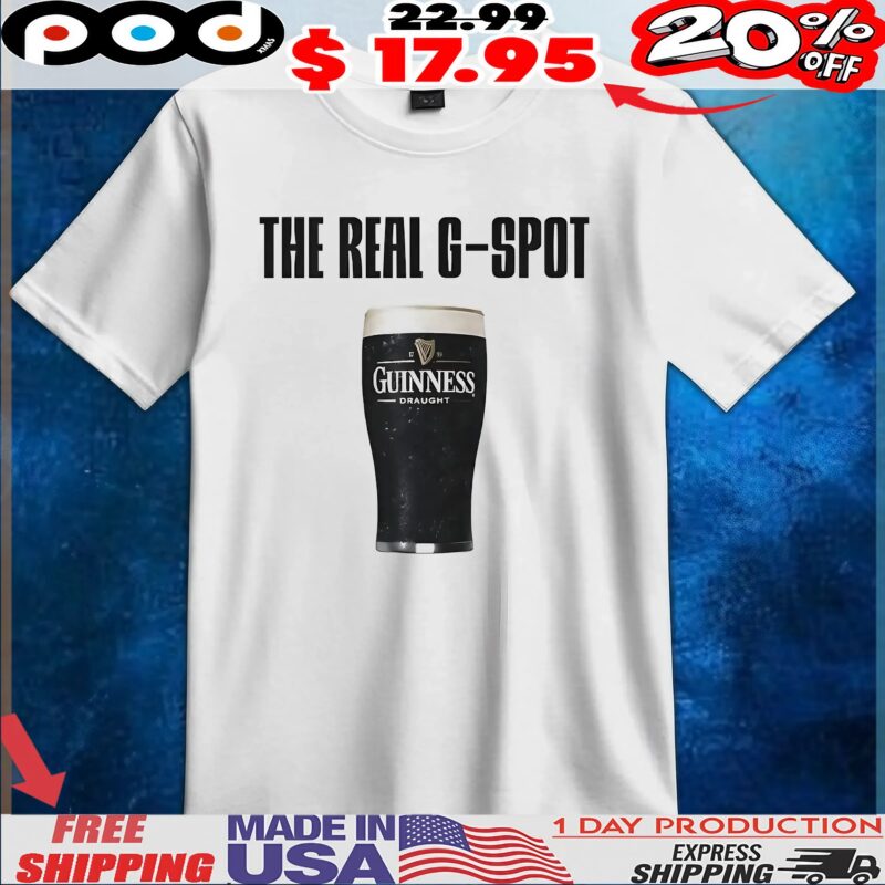 The Real G Spot Guinness Draught Beer T Shirt