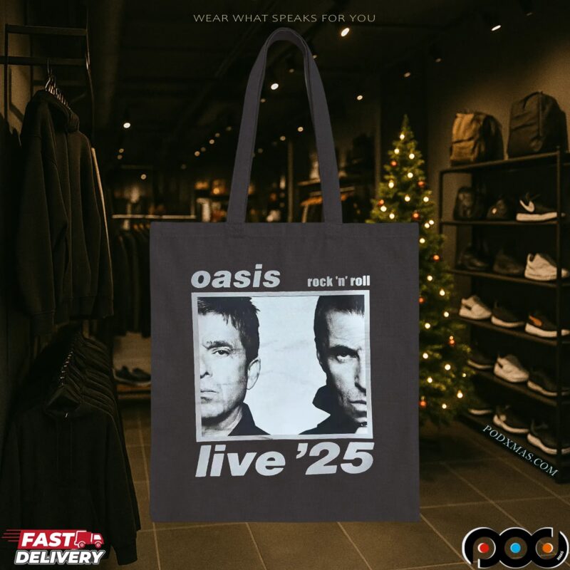 Oasis Rock 'n' Roll Live'25 Half Faces T Shirt