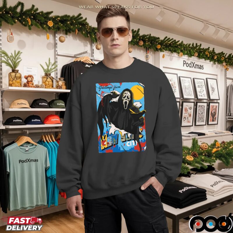 Ghostface Greetings From New York City Halloween T Shirt