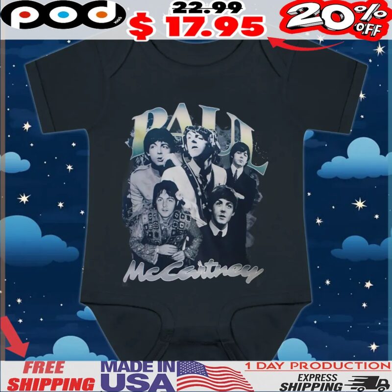 Paul Mccartney Vintage Bootleg Style T Shirt