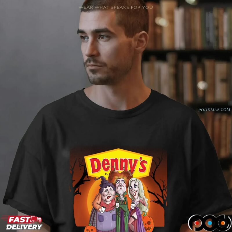 Hocus Pocus Sanderson Sisters Denny's Halloween Mashup T Shirt