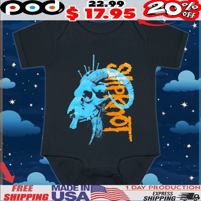 Slipknot Ram Skull Nails T Shirt