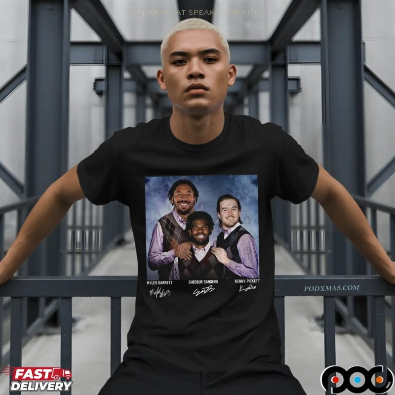 Shedeur Sanders Kenny Pickett Myles Garrett Cleveland Step Brothers Vintage Meme T Shirt