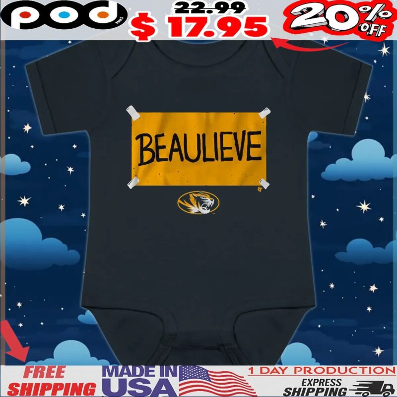 Missouri Football Beau Pribula Believe Beaulive T Shirt Missouri Football Beau Pribula Believe Beaulive T Shirt
