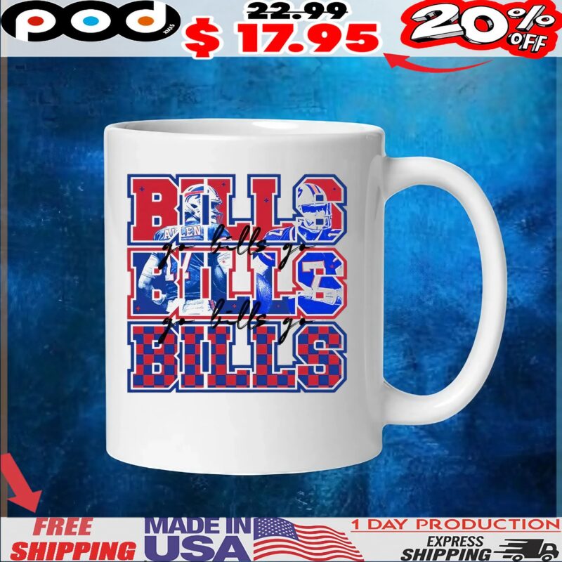 Let’s Go Bills Go Bills Go Bills Josh Allen Graphic T Shirt