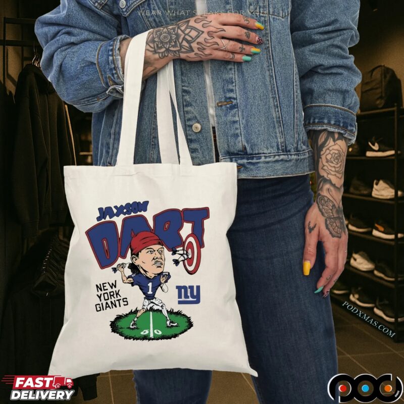 New York Giants Jaxson Dart Player Caricature T Shirt