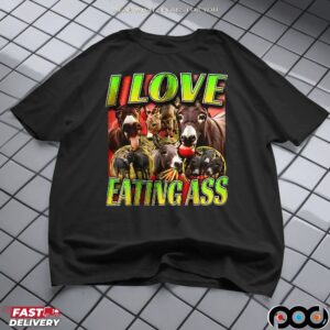 Donkey I Love Eating Ass 90s Bootleg T Shirt